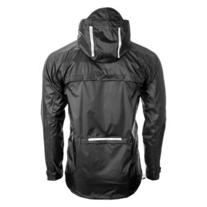 Men’s Reflective Detail Black Waterproof Jacket