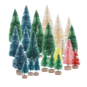 Colorful Desktop Christmas Trees 5 Pcs Set