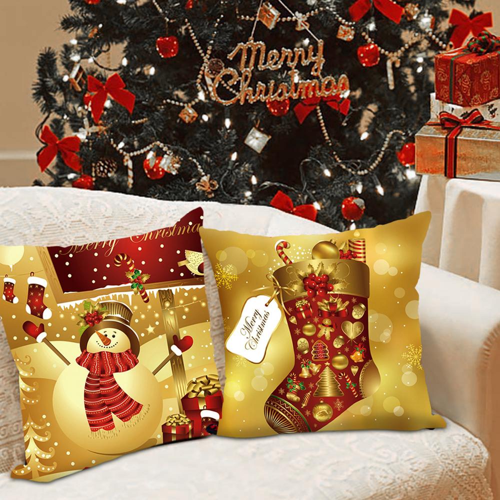 Colorful Christmas Cushion Cover