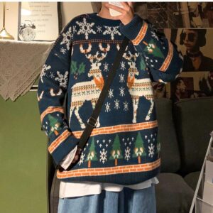 Men’s Christmas Pattern Loose Sweater