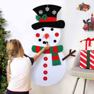 DIY Felt Christmas Snowman Toy for Kids