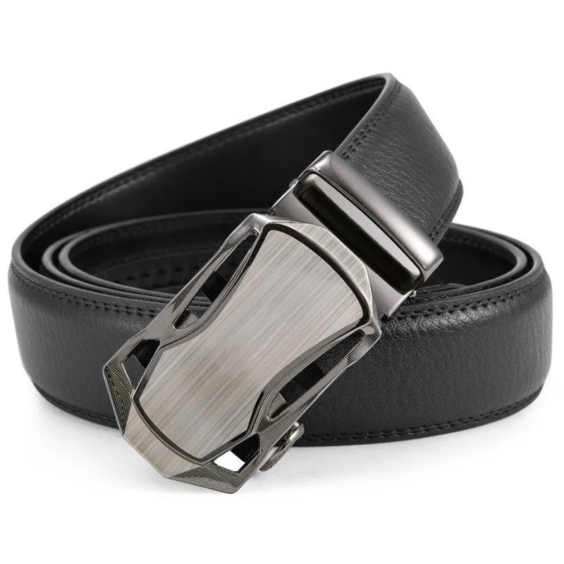 Men's Automatic Buckle Leather Belt
