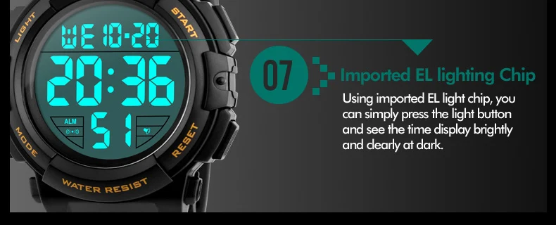 Men's Fashion Electronic Chrono Watches