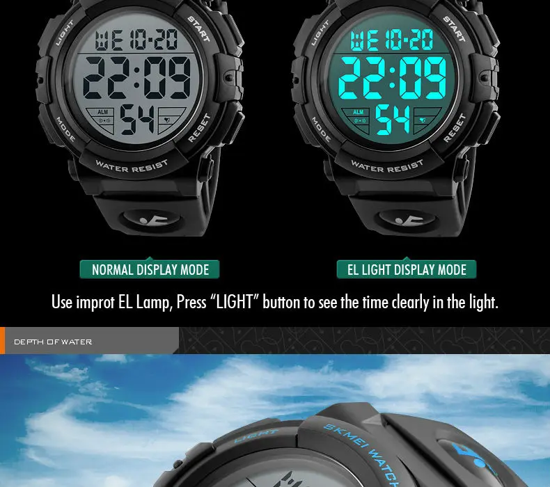 Men's Fashion Electronic Chrono Watches