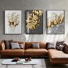 Golden Leaf Canvas Poster