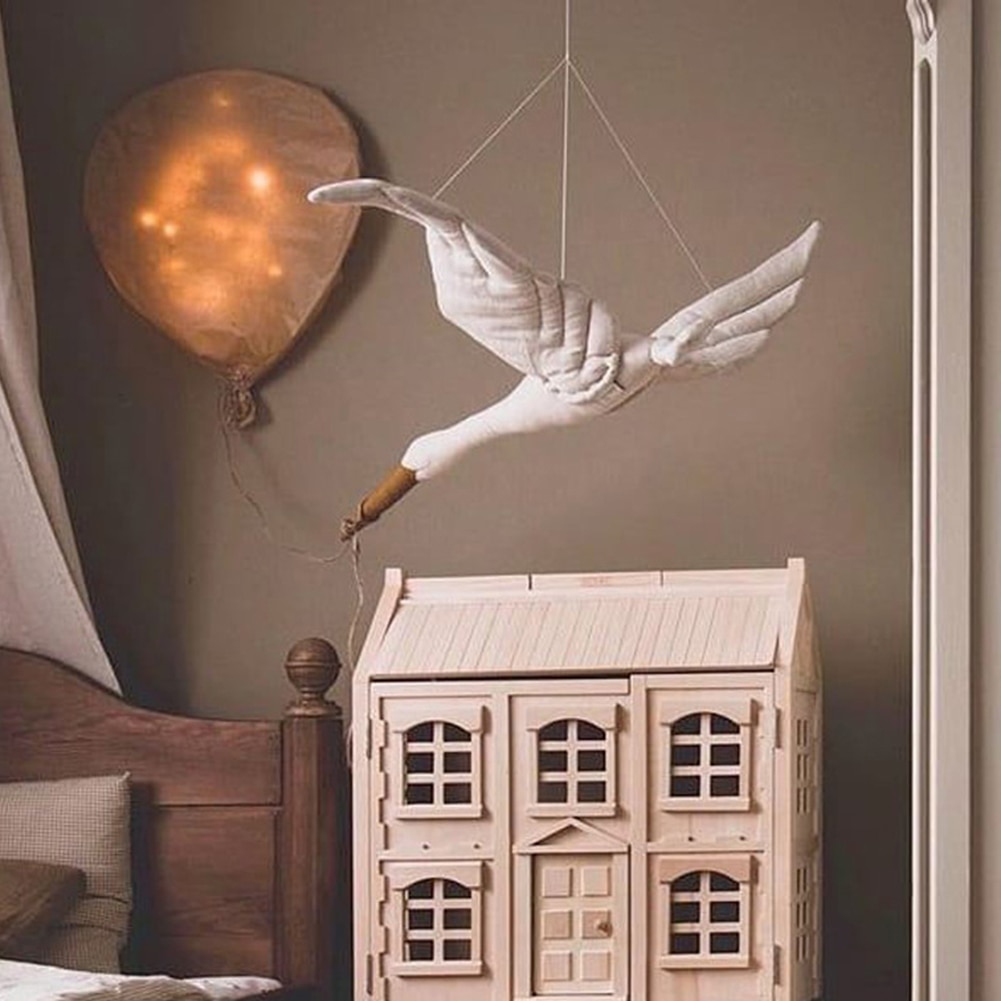 Kids Room Stuffed Swan Pendants