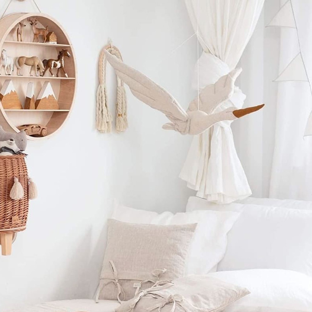 Kids Room Stuffed Swan Pendants