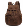 Men's Canvas Travel Drawstring Backpack